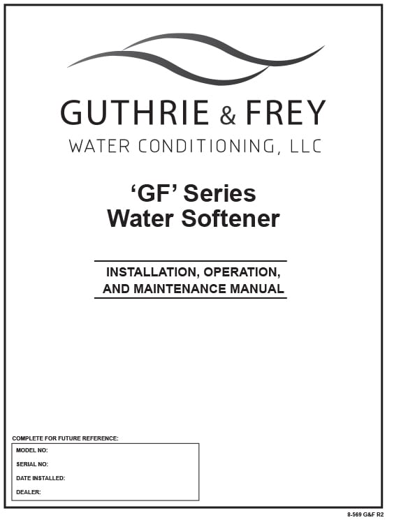 GF Series Manual cover