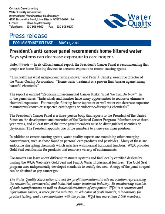 cover of press release