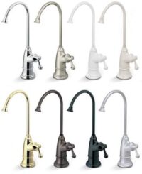 Faucets in each color option
