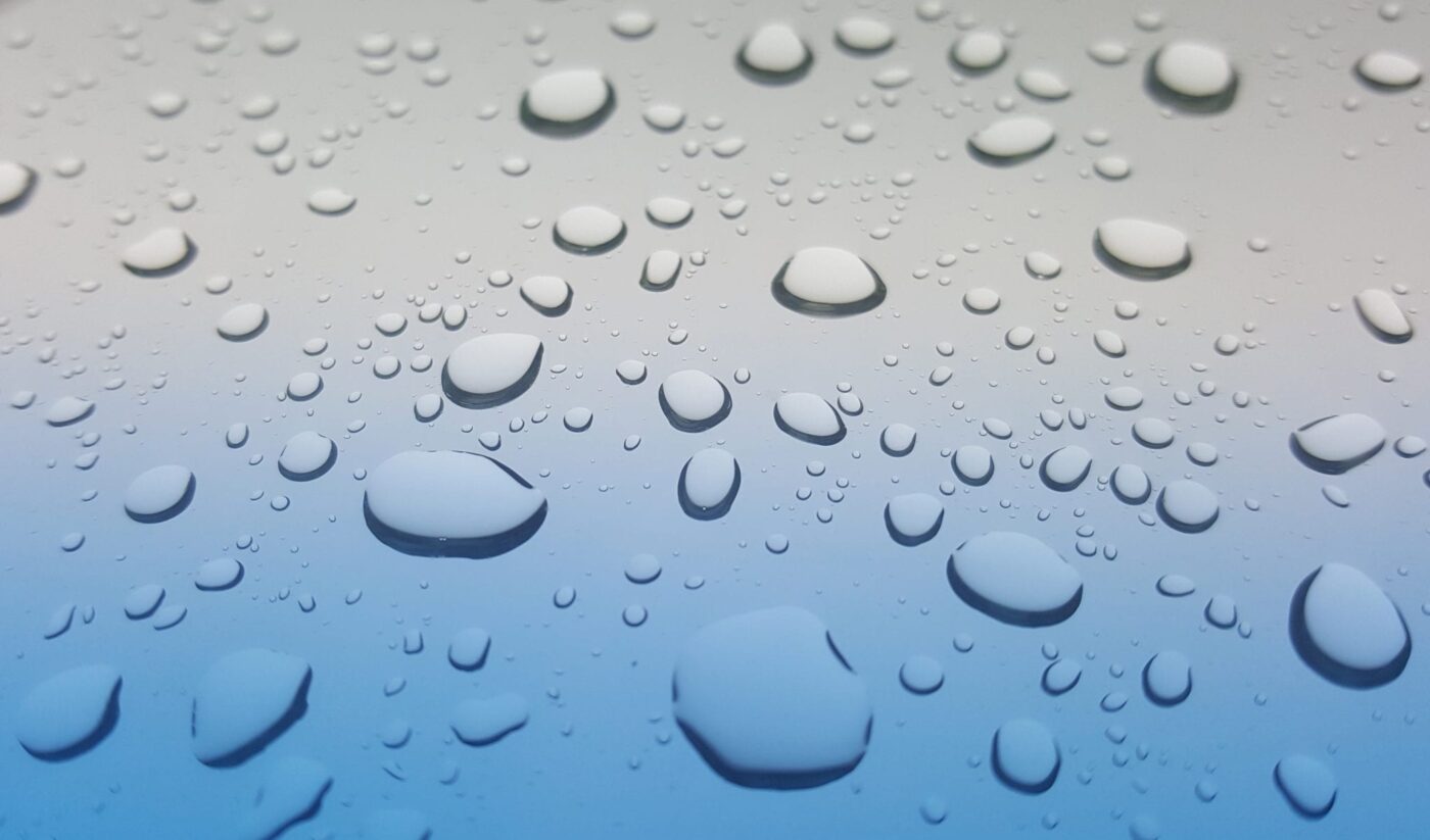 Water droplets textured background