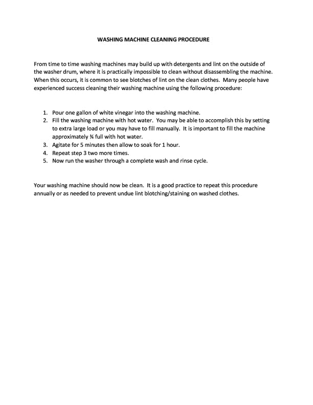cover of procedure document