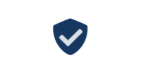 Security shield with a Check